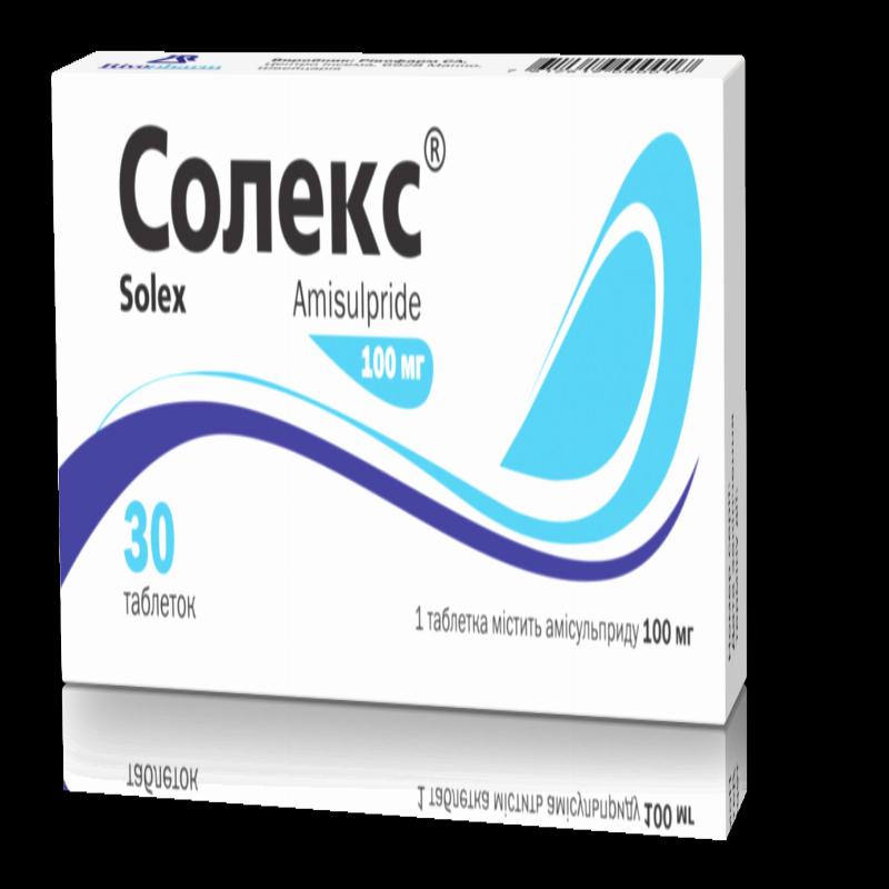 Солекс табл. 100мг №30 (10х3) блістер